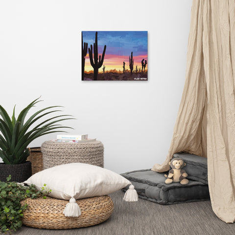 Canvas Desert Oasis